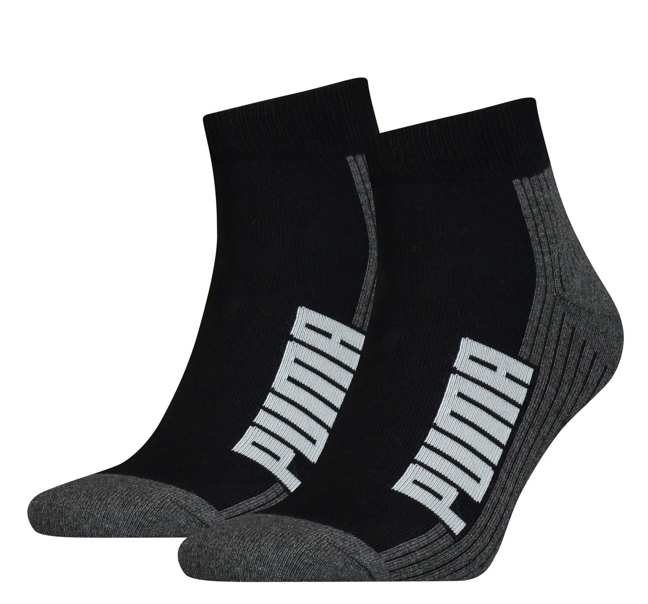 Puma QUARTER, Black/White, 35/38 (pack of 2)