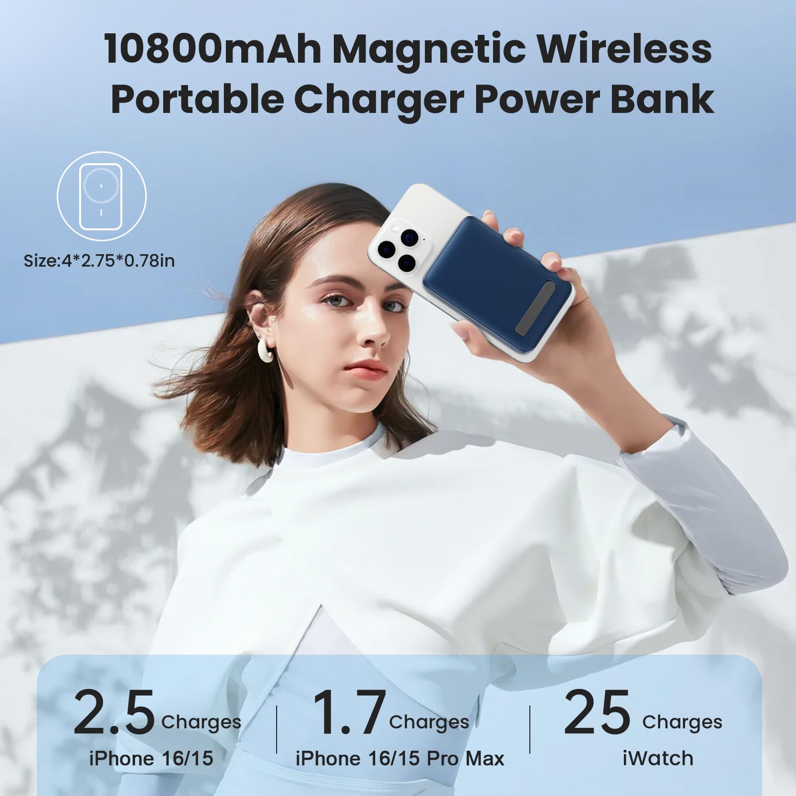 Baseus Picogo 10000mAh Baseus Picogo Powerbank 10000mAh, Power Bank 45W Met Geïntegreerde USB 10000mAh Powerbank Met Kabel