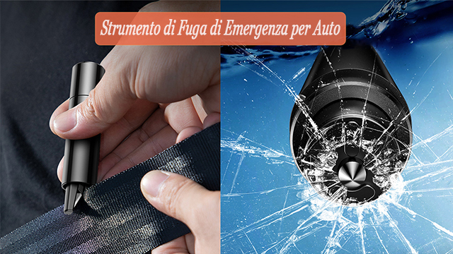 Taglierino Emergenza Auto 2 In 1 - Rompivetro E Taglia Cinture Di Sicurezza - Foto 11
