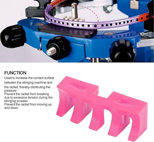 Miniatura 5 de Alomejor Racket Load Adapter Protector, Badminton Racket Stringing Machine Tool Increase Contact Stable for Tennis Racket Repair