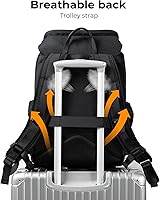 Vista 5 de K&F CONCEPT Camera Backpack, Hard Shell Camera Bag, Large Capacity Photography Backpack with 15.6" Laptop Compartment & Tripod Holder & Rain Cover