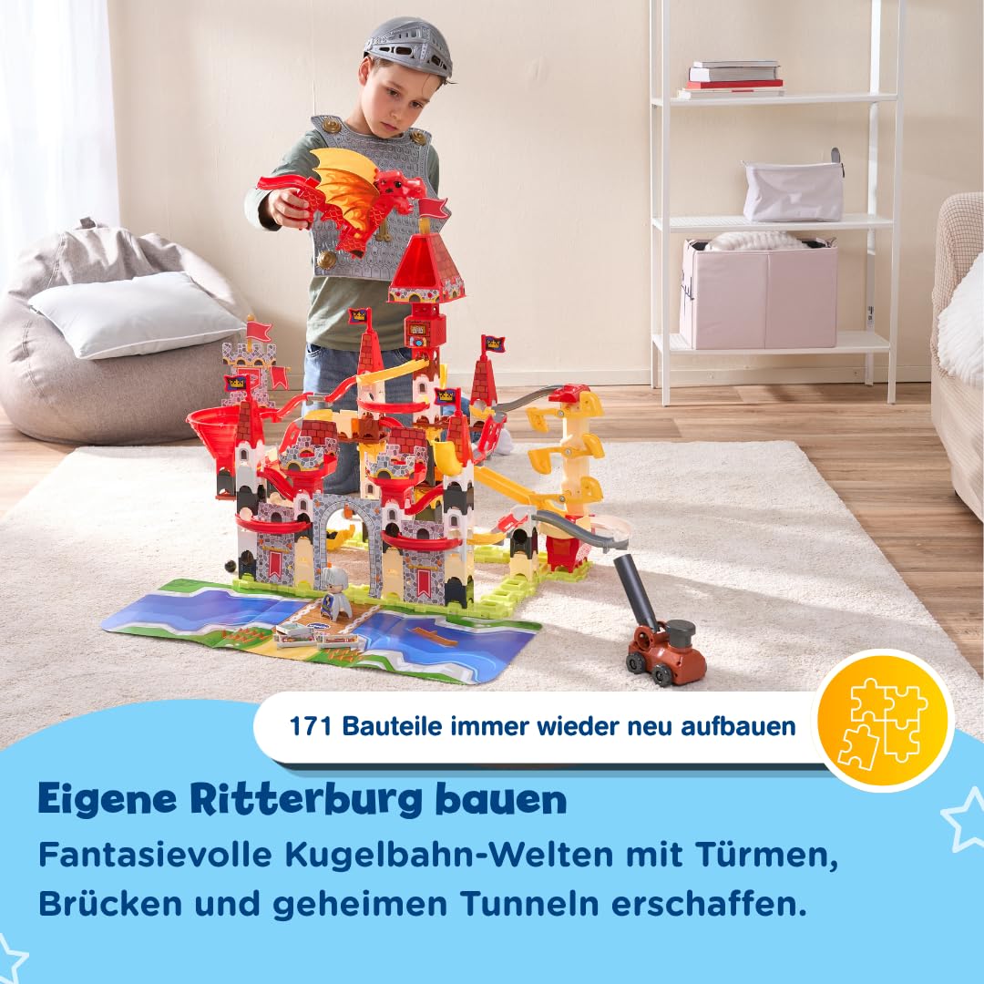 VTech Marble Rush Adventure Castle – Kugelbahn mit Lift, 171 Teile