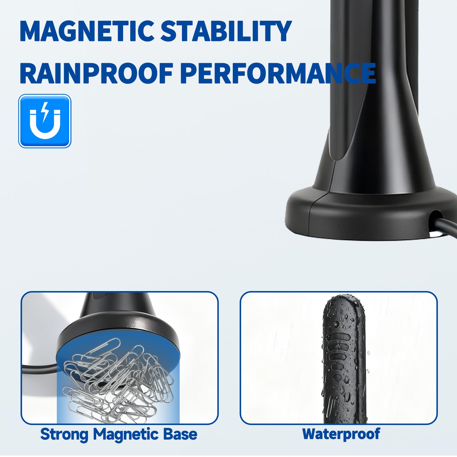 Bingfu Antenna 5G 4G LTE Esterna Tutte le Bande 3dBi SMA TS9 Maschio Base Magnetica Cavo 3M per Router, Hotspot, Modem, Fototrappola, Dispositivi IoT, Casa Intelligente & Uso Veicolo, 2pcs