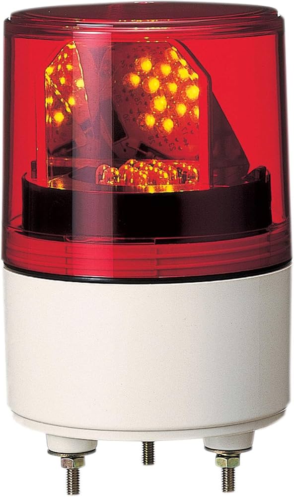Amazon.co.jp: パトライト LED超小型回転灯 AC100V 赤 RLE-100-R