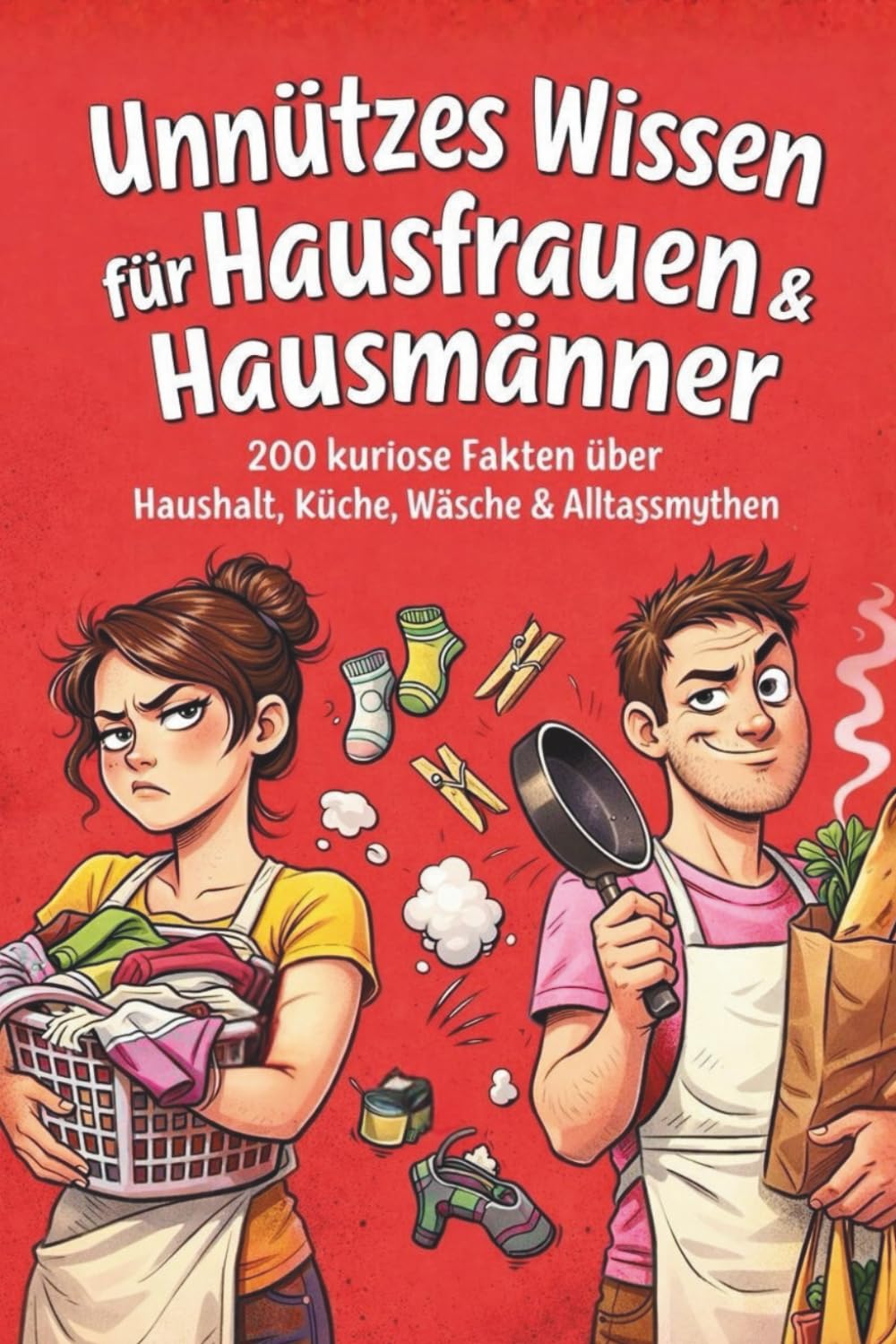 Unnützes Wissen für Hausfrauen & Hausmänner: 200 humorvolle Fakten über Haushalt, Ordnung, Einkaufen und das ganz normale Chaos