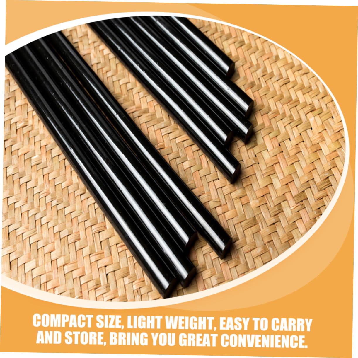 100pcs EVA Hot Melt Glue Sticks Black Strong Adhesion Xmas