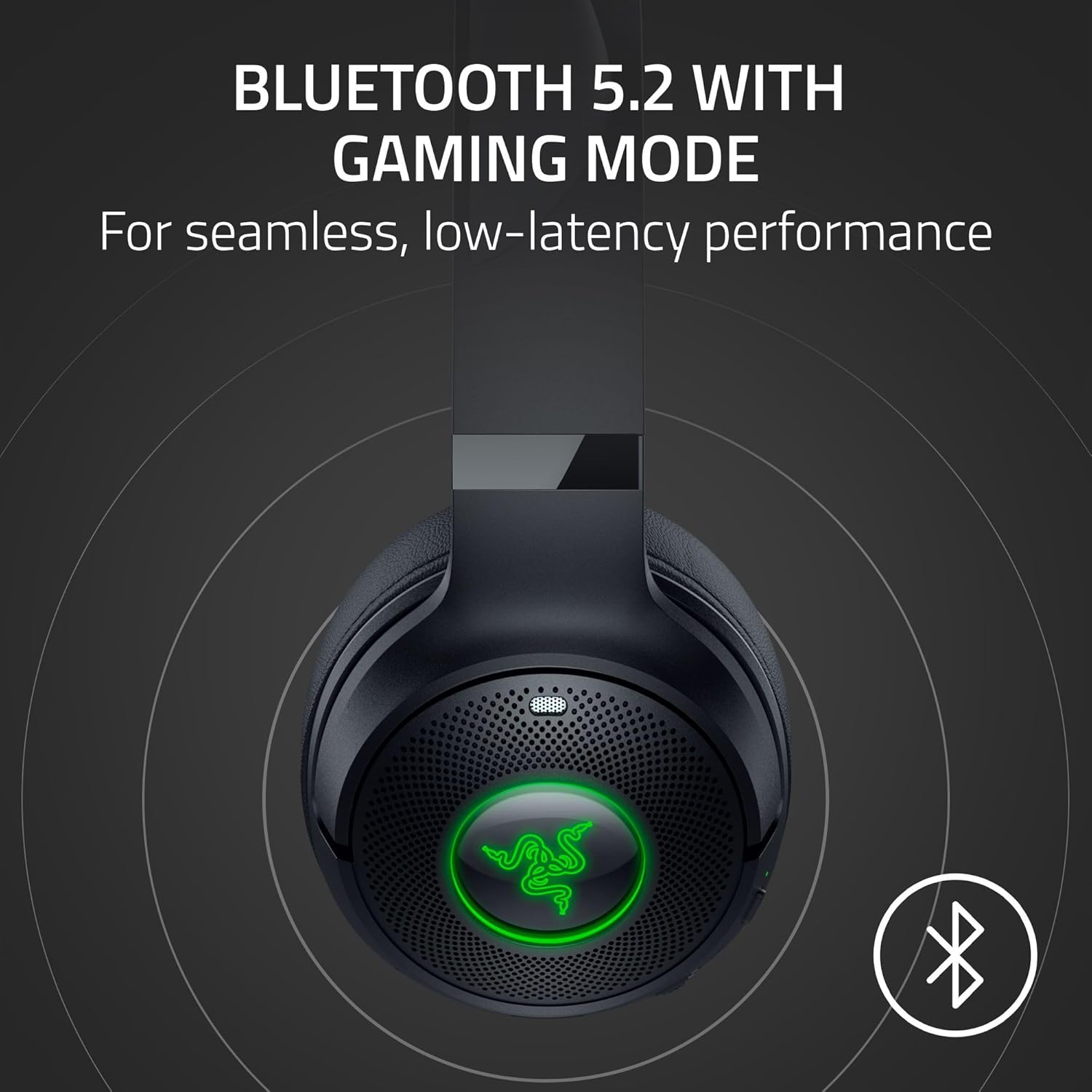 Razer Kraken Kitty V2 BT – Auriculares inalámbricos Bluetooth RGB con Orejas de Gatito para Juegos y Streaming (325g, Triforce de 40mm, Bluetooth 5.2, micrófonos con cancelación de Ruido) Negro 4