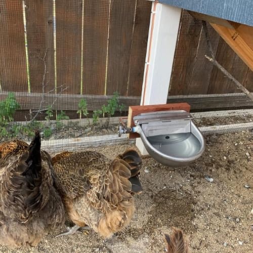 Miniatura 7 de Kit de cuenco de agua para perros y caballos de agua automático para ganado, dispensador de riego automático para mascotas con orificio de drenaje