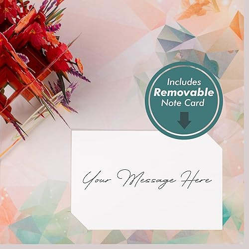 Miniatura 7 de Frndly by Paper Love, tarjeta desplegable de bicicleta floral, para todas las ocasiones, cumpleaños, día de la madre, día de San Valentín, gracias,