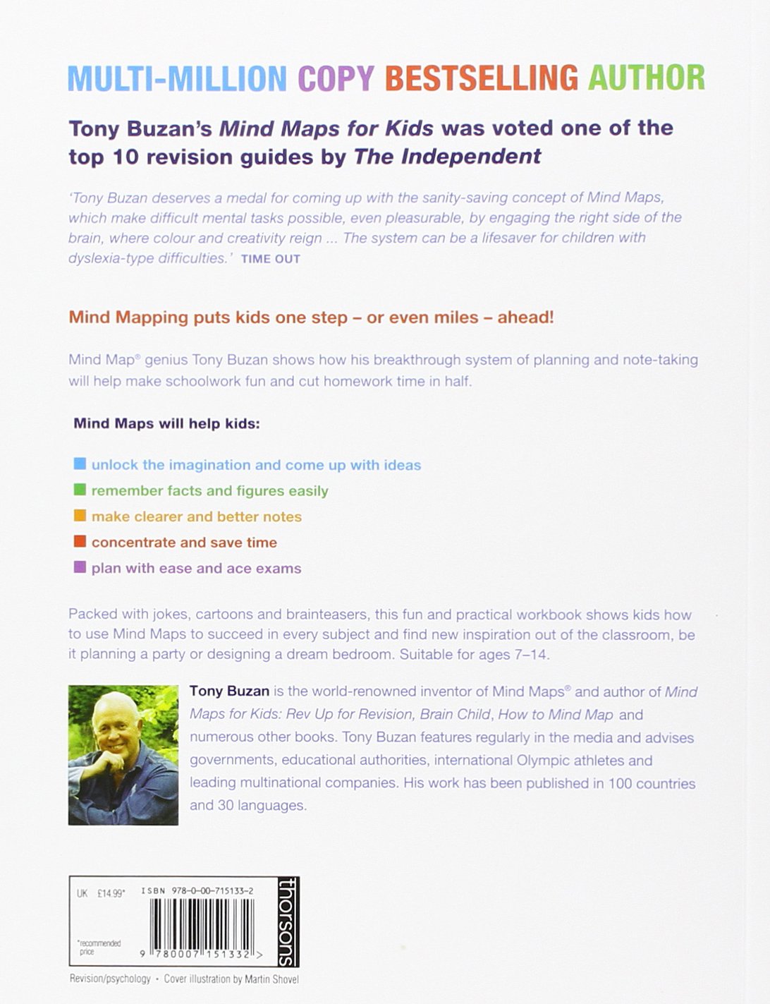 Mind Maps For Kids: The Shortcut to Success at School. An essential workbook for improving memory, focus, and study skills in young learners