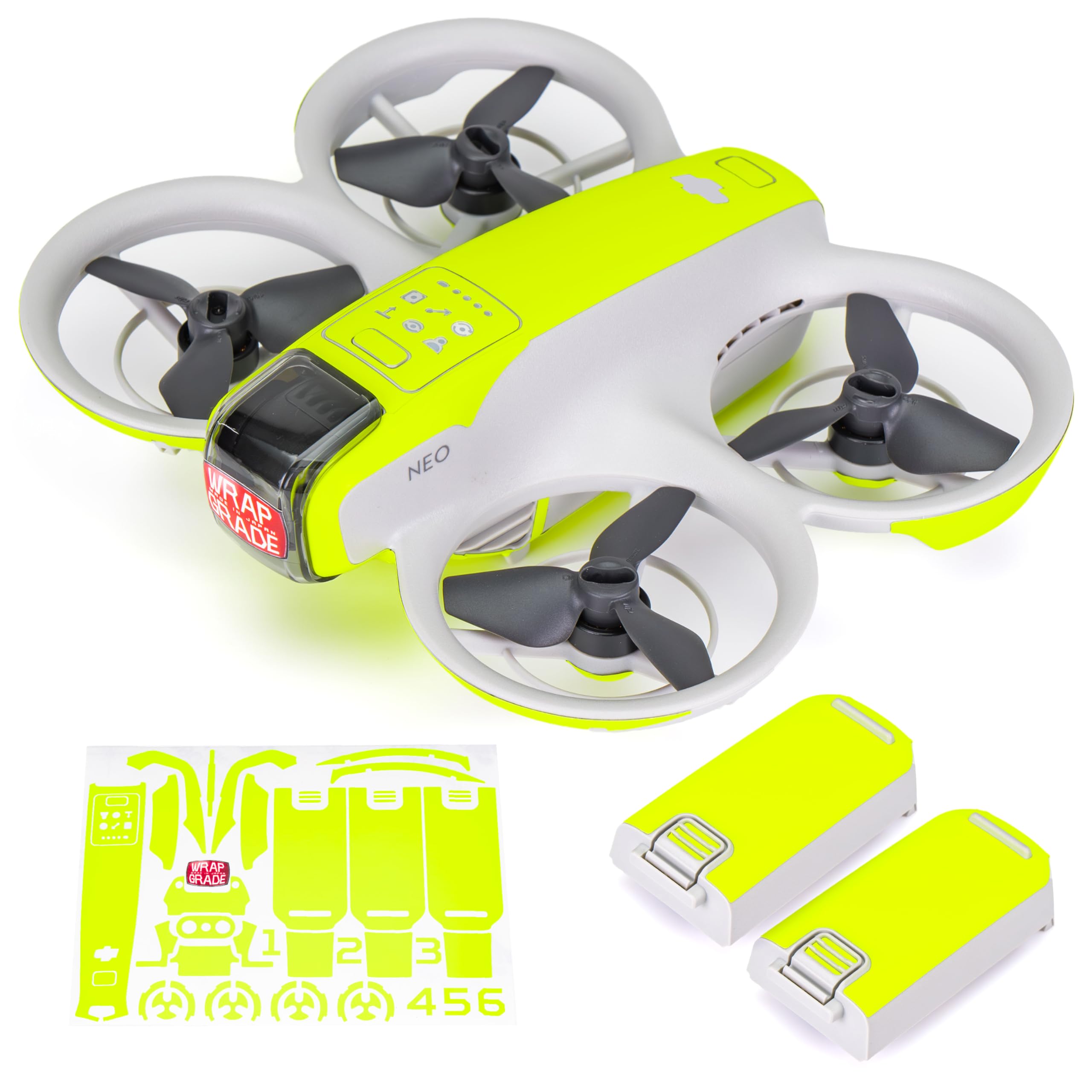 Wrapgrade for DJI NEO Accent Color Sticker (Neon Yellow)