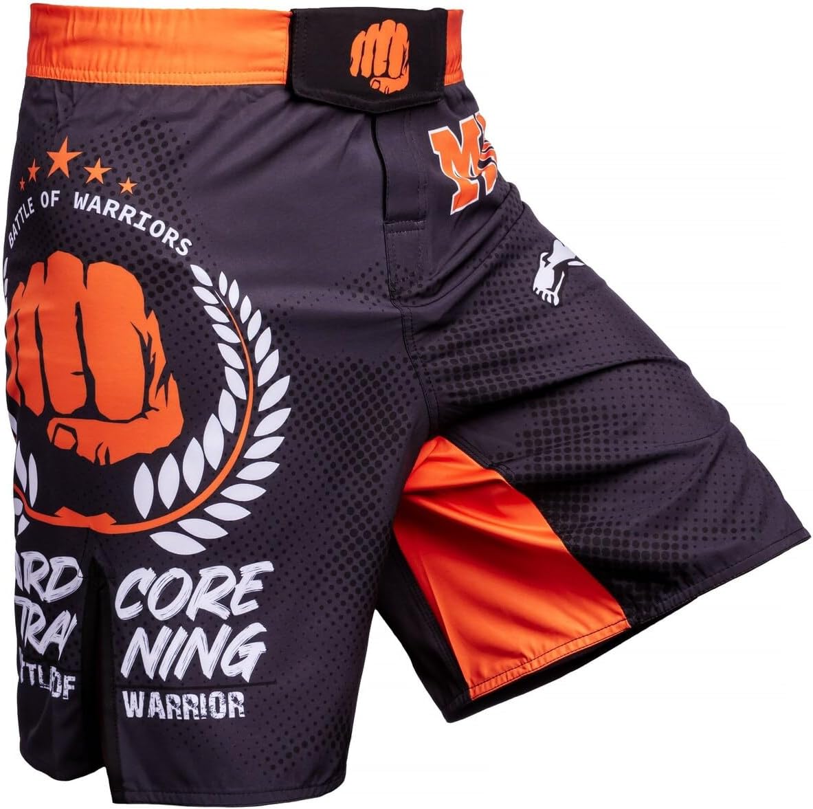 Hardcore Training Fight Shorts Fighters Club Men's Boxing MMA Combat BJJ Grappling Fitness Muay Thai Kickboxing No Gi