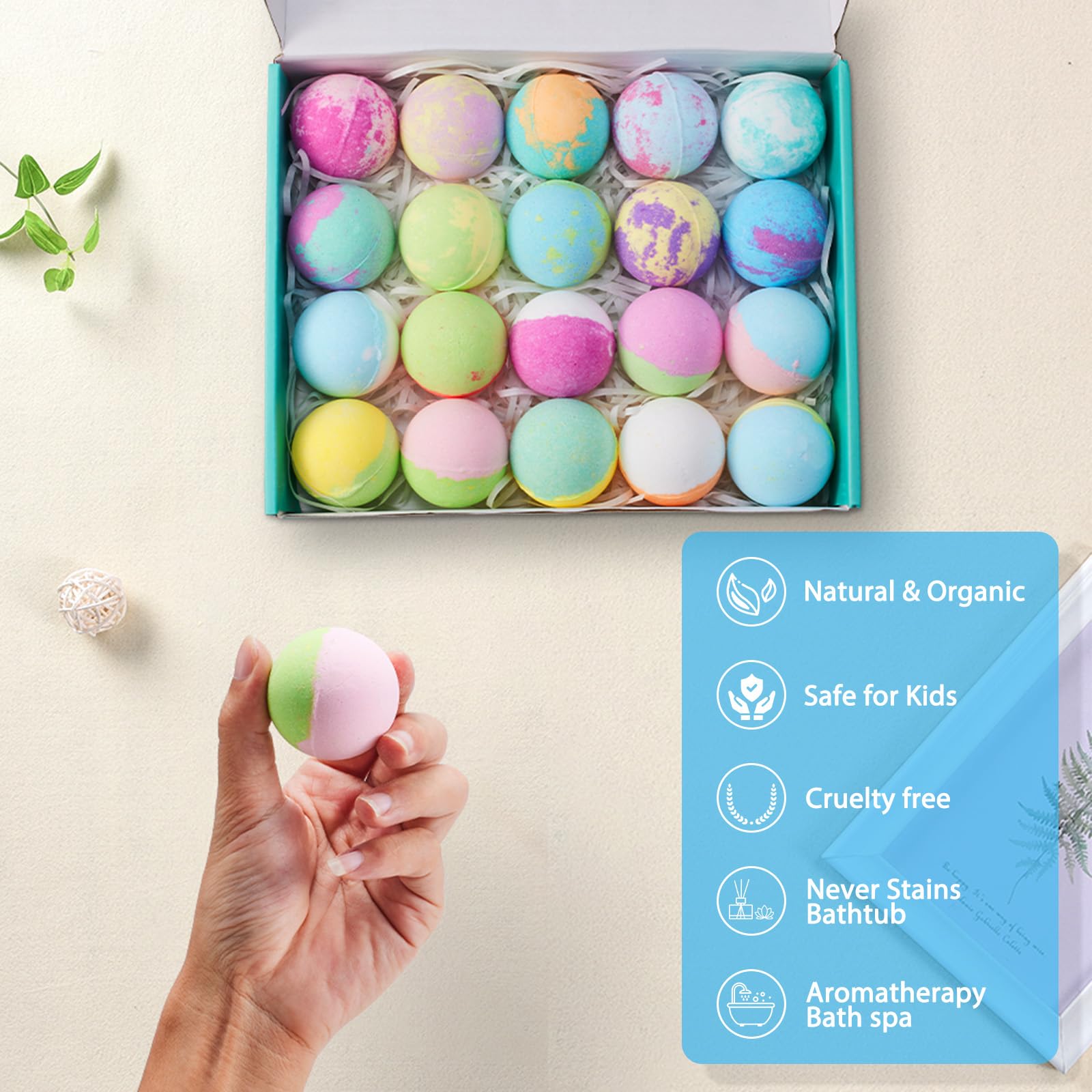 20 Bombes De Bain Pour Enfants Avec Petits Jouets Surprises à L'intérieur Boules Pétillantes Faites à La Main Pour Les Enfants, Cadeau D'anniversaire IDéal Pour Les Enfants