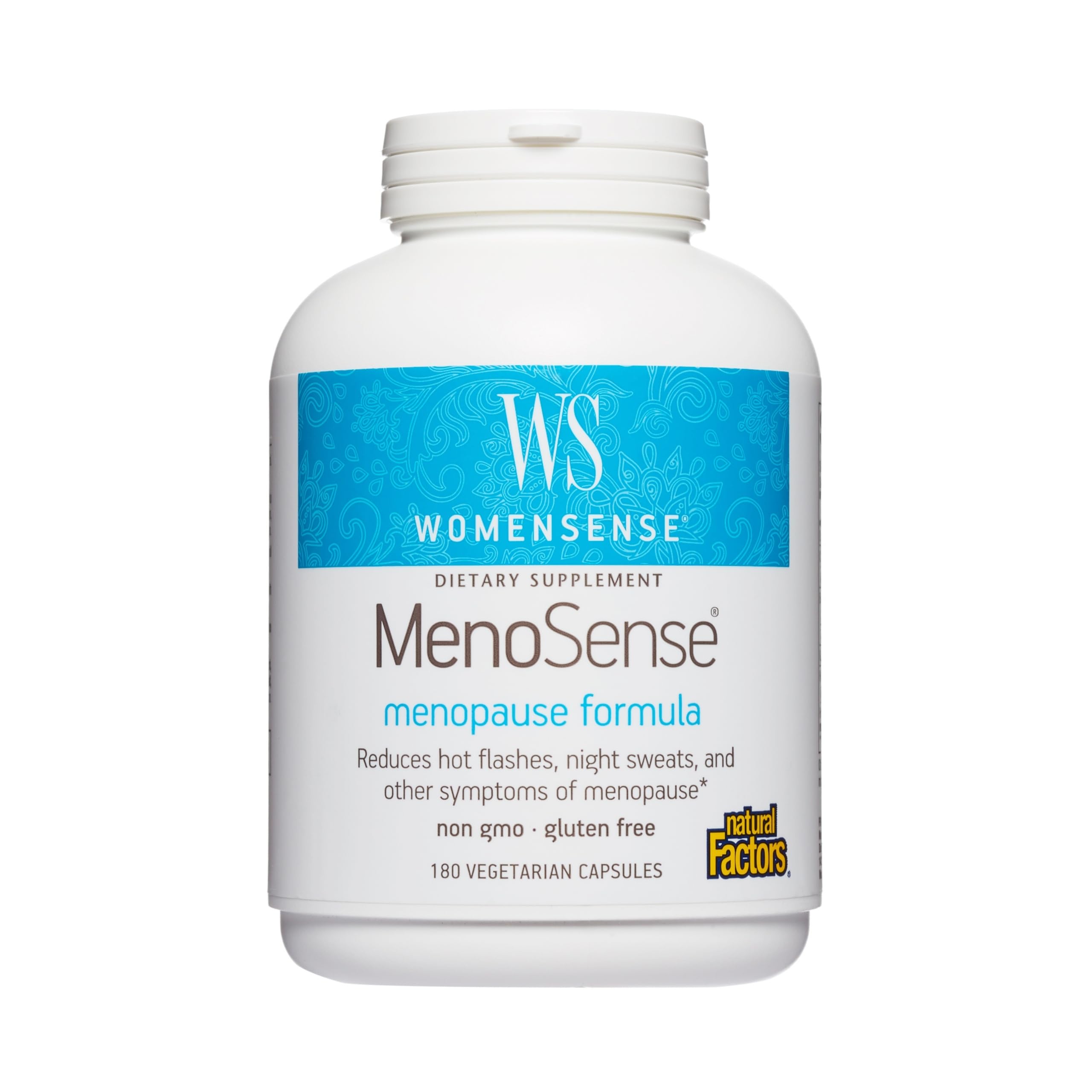 Natural Factors - Womensense Menosense Menopause Formula 180 Vegetarian 80857