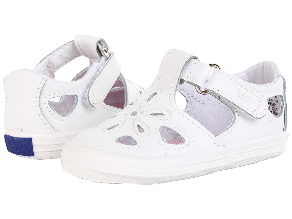 

Keds Kids Lil' Adelle T-Strap (Infant) (White) Girls Shoes