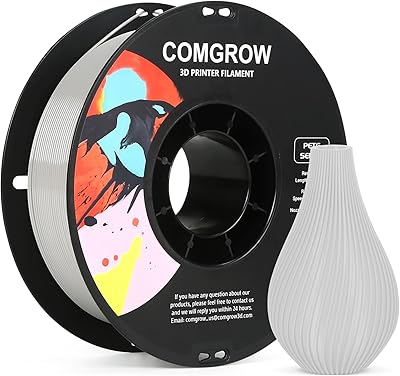 22 – Comgrow PETG 3D Printer Filament 1.75mm, High Precision and Tough 3D Printer Filament 1kg (2.2LBS), Dimensional Accuracy +/- 0.02 mm, Fit Mo…