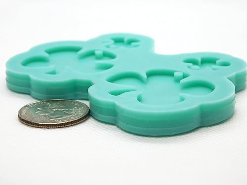 Miniatura 4 de Aretes de trébol de cuatro hojas, molde de resina, aretes del día de San Patricio, aretes colgantes de trébol, moldes de silicona, moldes de