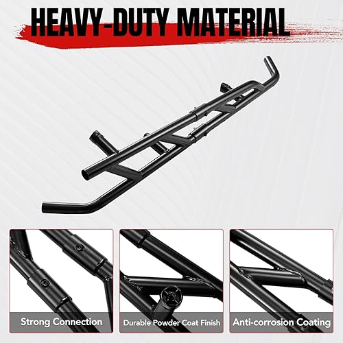 Miniatura 2 de HAKA TOUGH Deslizadores de rocas para Can Am Maverick X3 2017-2022 Nerf Bars para Maverick x3 Accesorios Tree Kickers Revestimiento anticorrosión