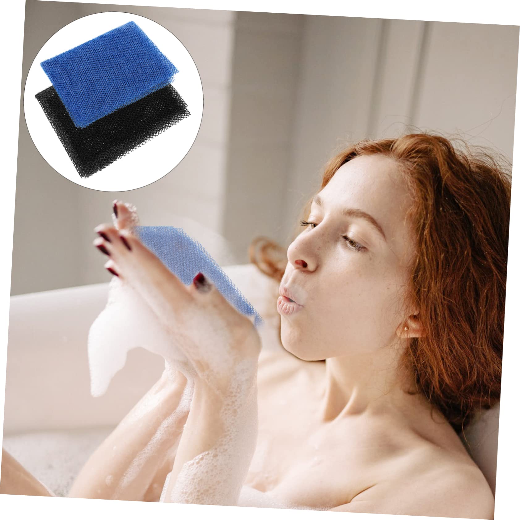 Didiseaon 10 Unidades De Malla Para Fregar La Espalda Para Red Africana Spa Lufa Esponja De Baño Para Hombre Tomar Un Baño Toalla De Red De