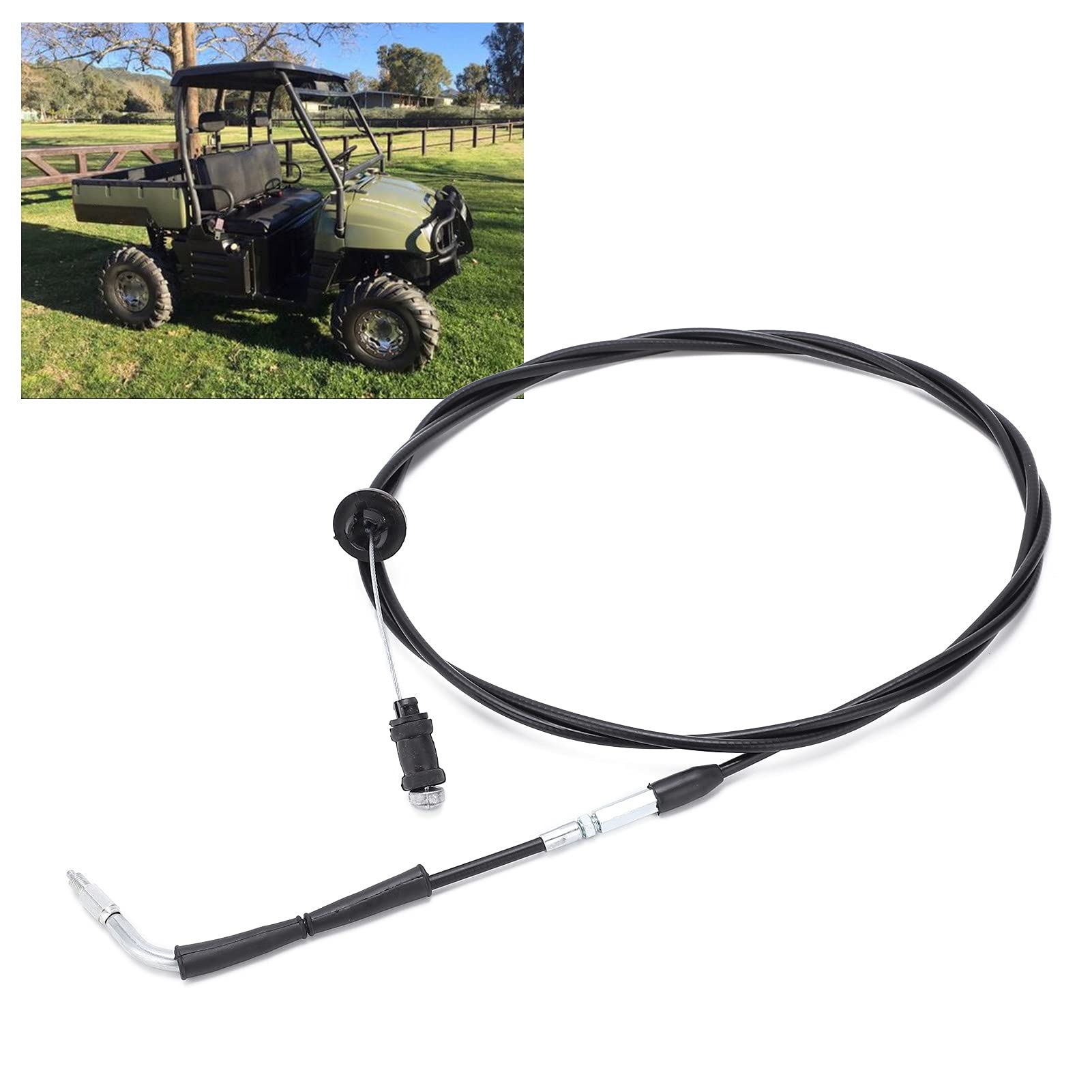 Câble D'accélérateur en Métal Noir ABS, Câble de Changement de Vitesse 0487-033 7081247, Remplacement pour Polaris Ranger 700 6x6 EFI 2009
