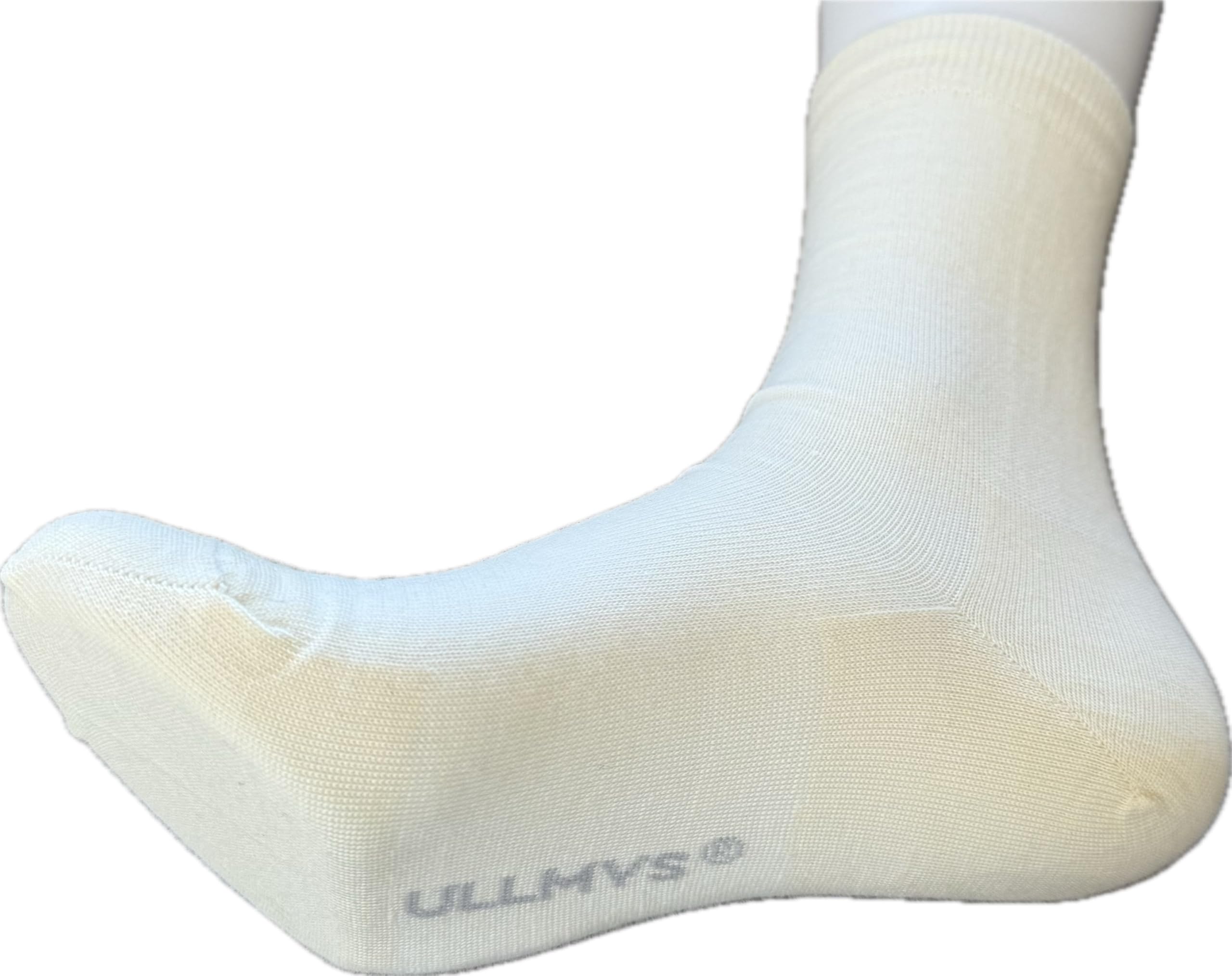 ULLMYS Damen Merino Crew Wollsocken – 3 Paar, 98% Naturfasern (davon 80% Merino Wolle) für Komfort im Alltag & Business, aus Europa – Naturweiß, Größe 35/38 - Image 3