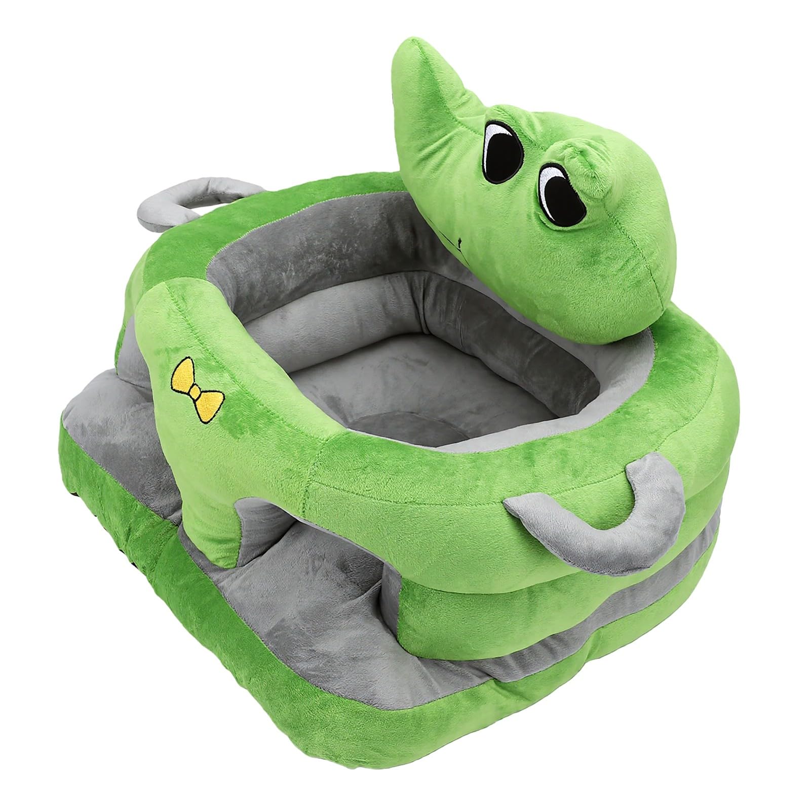 Tosuny Seggiolino da Terra per Neonato, Seggiolino da Terra in Peluche a Forma di Animale, Sedia da con Supporto per la Schiena per Neonato, Divanetto per Bambini con Imbottitura in Cotone, Fondo