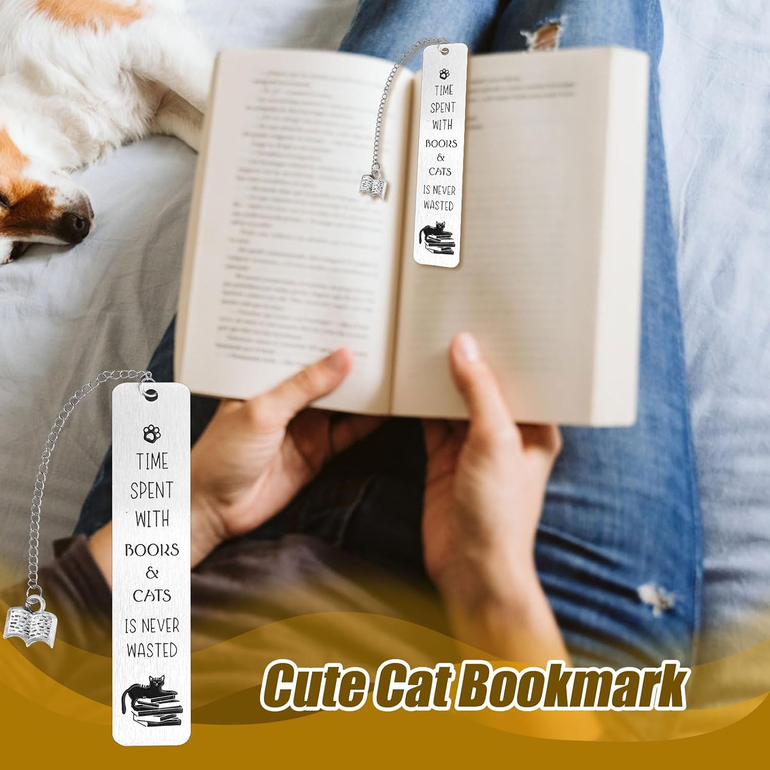 Милая закладка для книги с изображением кота закладка из цинкового сплава с изображением кота подарок для книголюба забавные и практичные аксессуары для чтения для женщин и мужчин