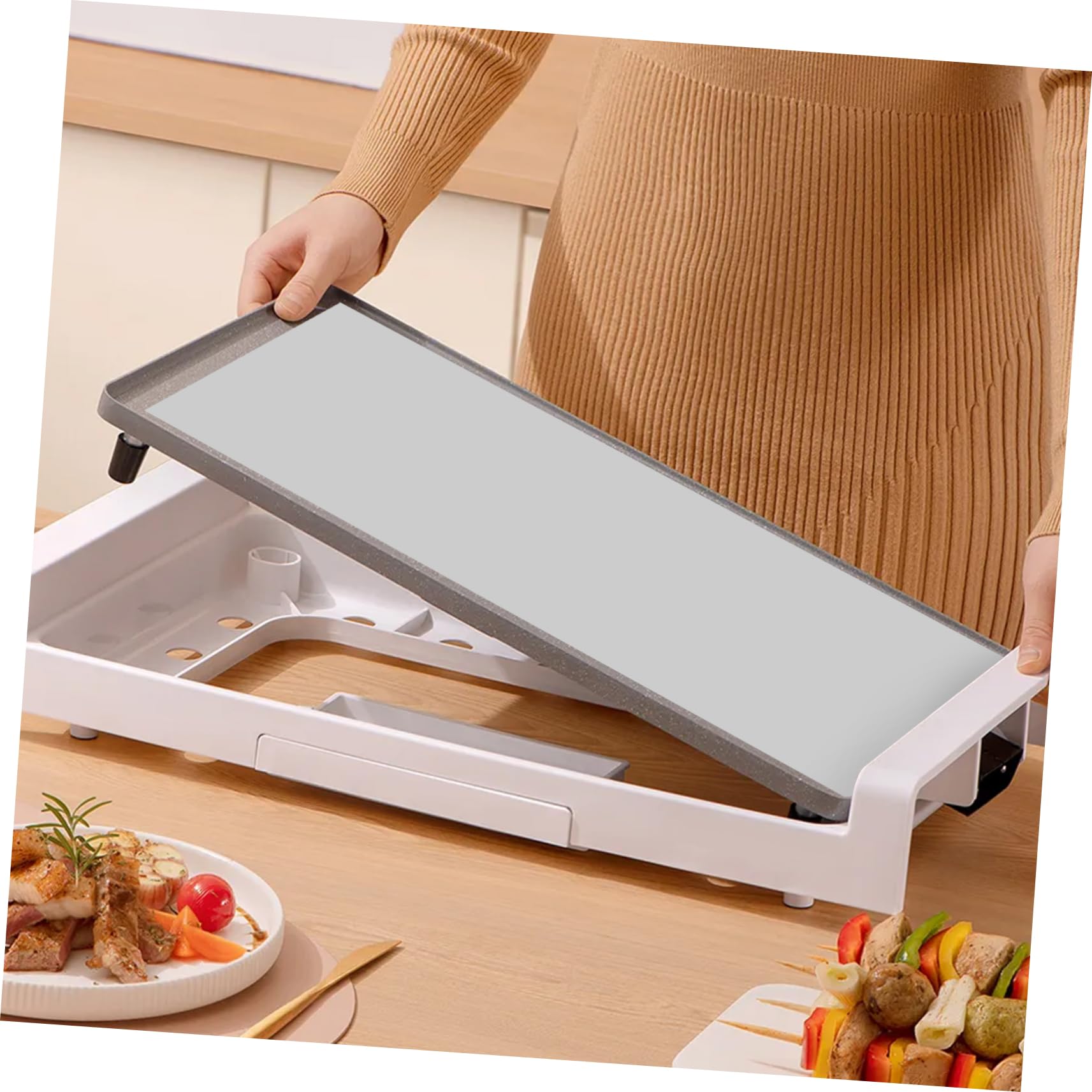 Zuschneidbare Backmatte 1 Rolle aus Silikon Plane Weiß