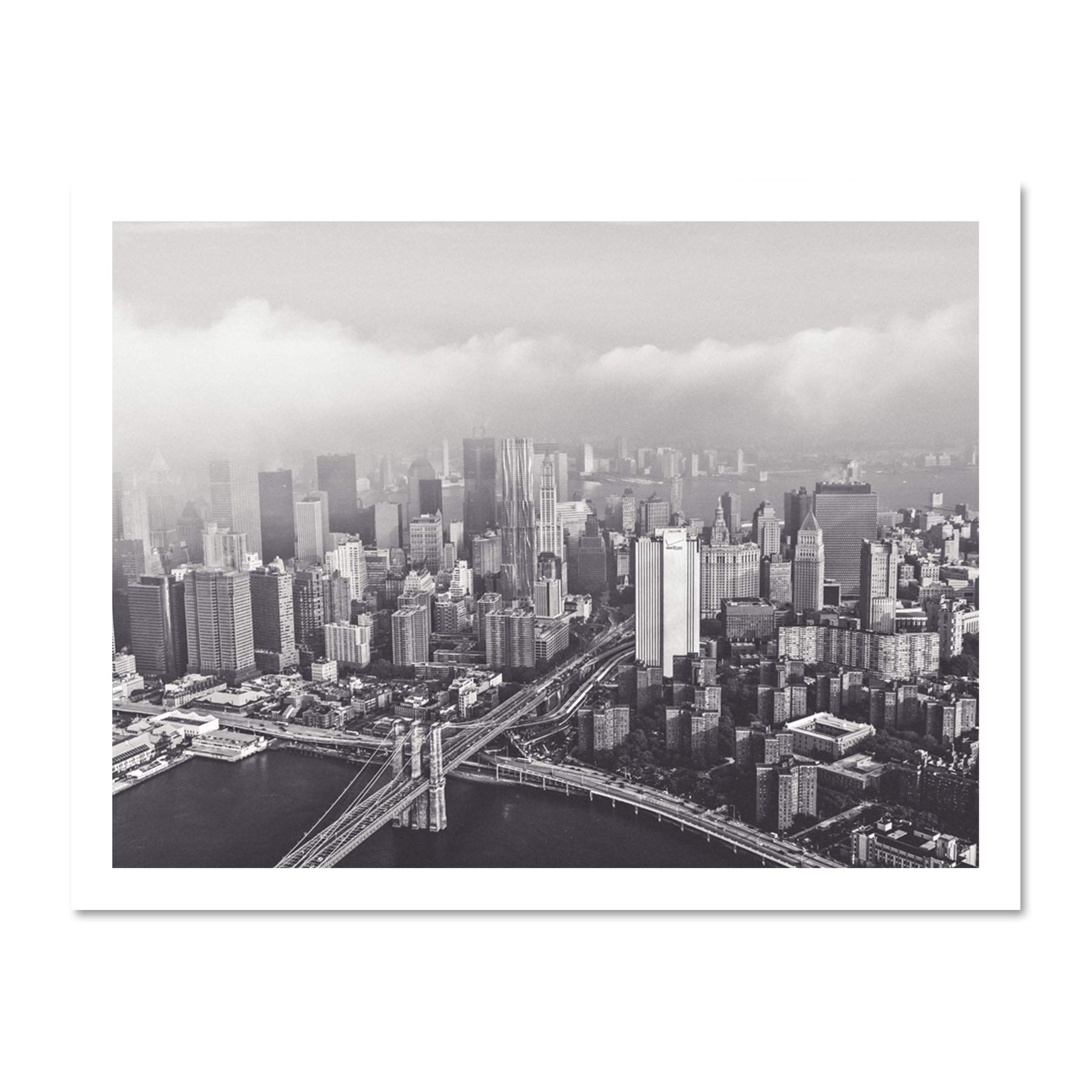 Orrico York City Cityscape Large Framed Art Print Poster Wall Decor 18x24 inch