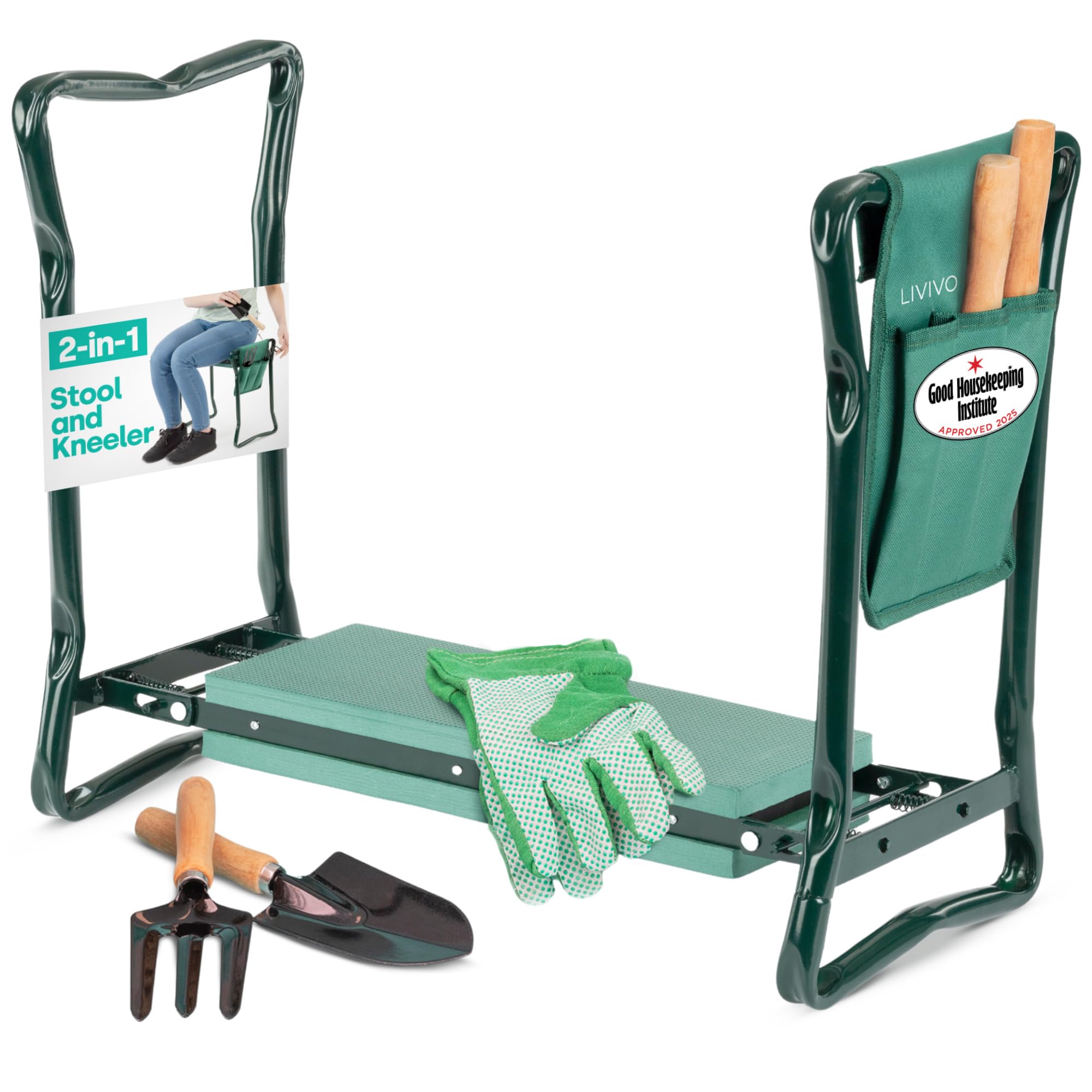 ri gorer リーブス1と3（30cm）（2足セット） LIVIVO 2-in1 Garden Kneeler Seat with Handles & Tool Bag - Heavy