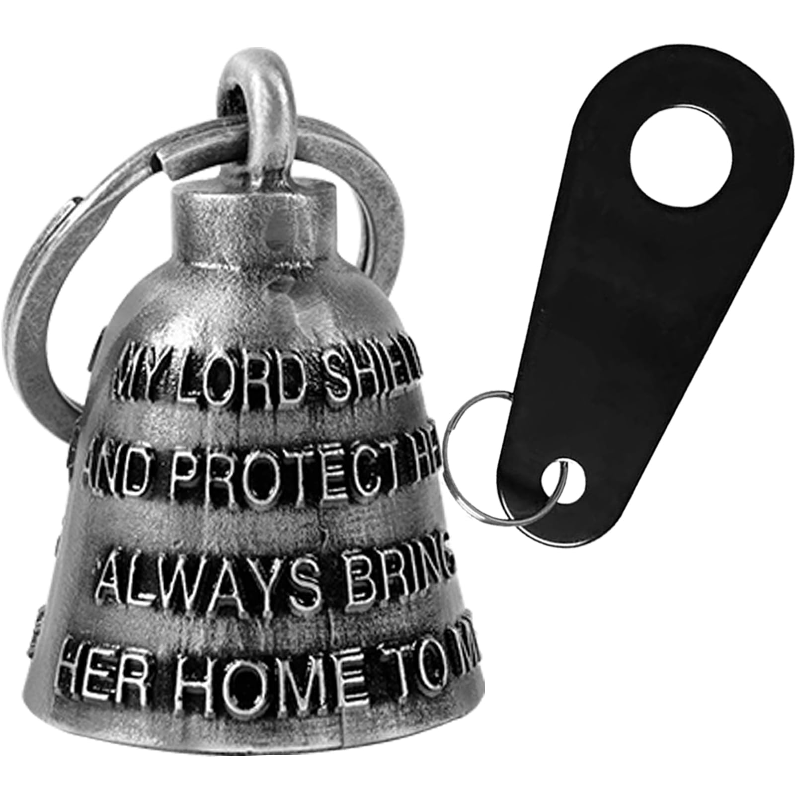 Dream Apparel Motorcycle Bell Guardian Angel Drive Away Gremlin, Biker Bell for Men Women Rider Riding, Good Luck Gift