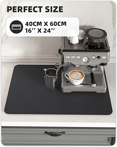 Miniatura 9 de Color&Geometry Tapete de secado de platos para encimera de cocina, tapete de secado de platos, fuerte absorbente de agua y secado rápido, tapete