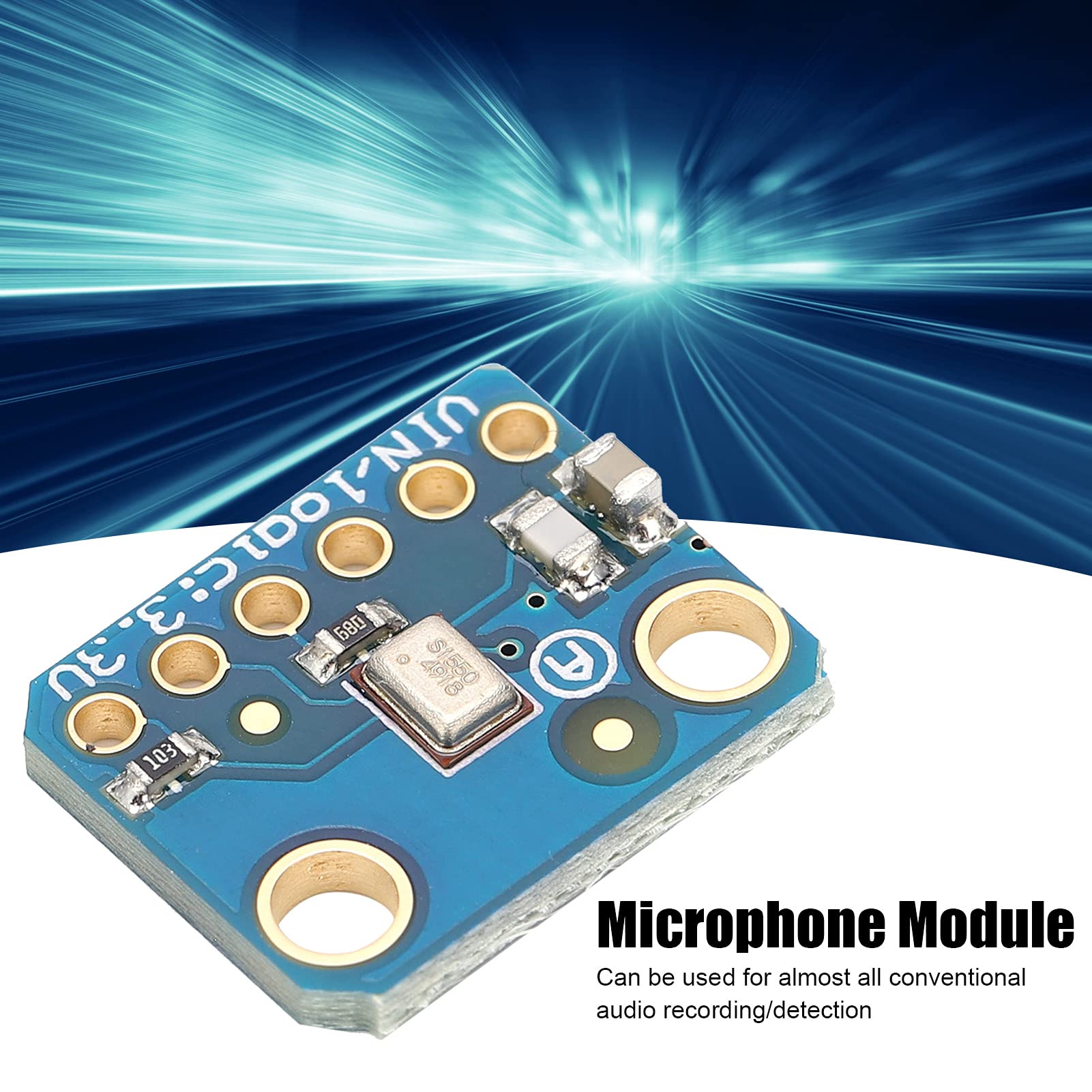 Microphone Module I2S Interface MEMS Mike Board with Pin Electronic Component SPH0645 Blue