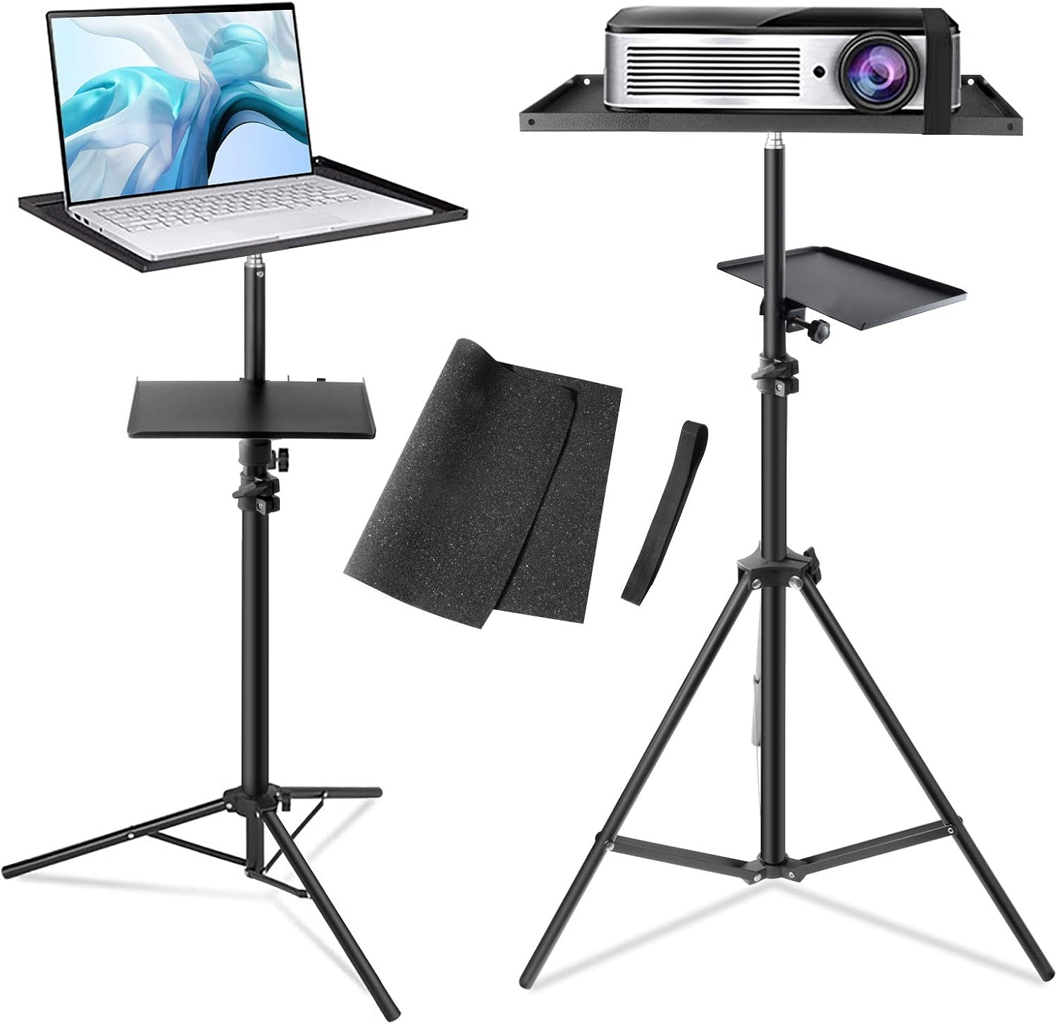 360Tronics Portable Projector Stand Adjustable Height for