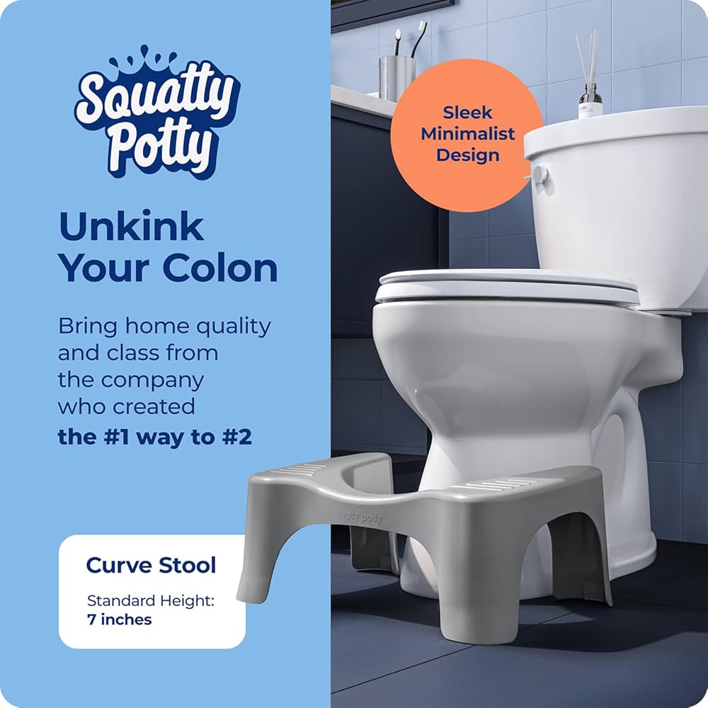 Squatty Potty Curve Toilet Stool 7