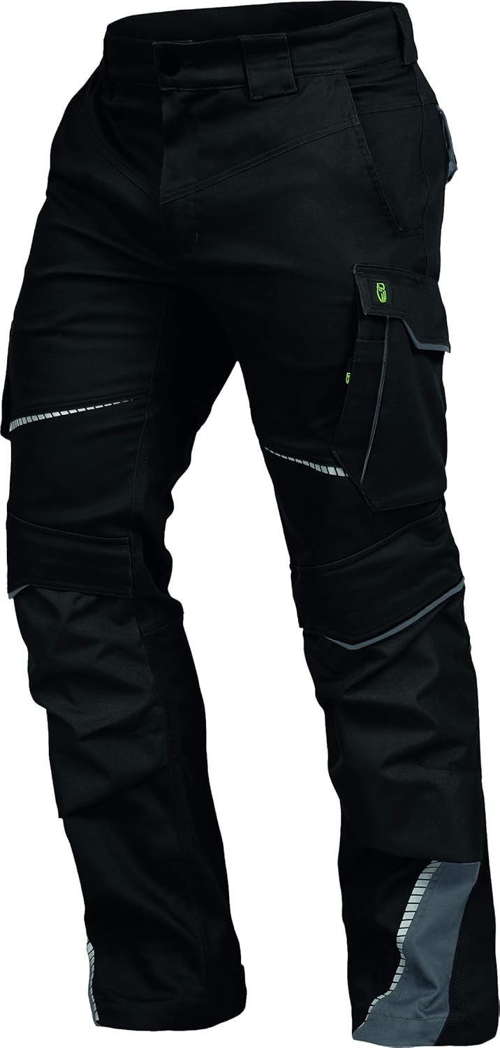 Leib Wächter Flex-line werkbroek voor heren, zwart/grijs, 46