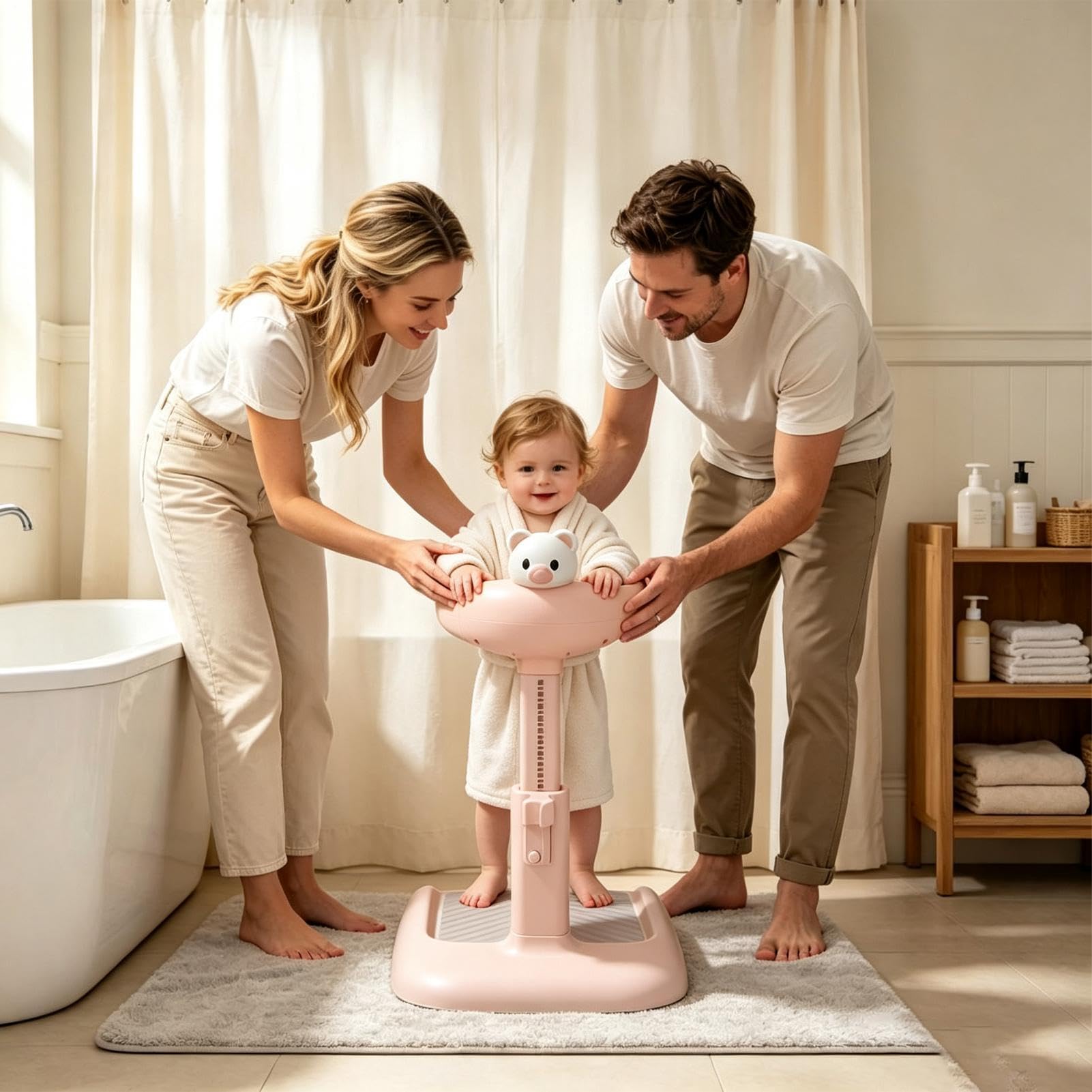 Supporto Doccia In Piedi Per Bambini Vasca Da Bagno Pieghevole E Di Facile | Supporto Bagno In Piedi Per Nonni Bambini Bambine Piccoli Appartamenti Routine Quotidiana E Vacanza