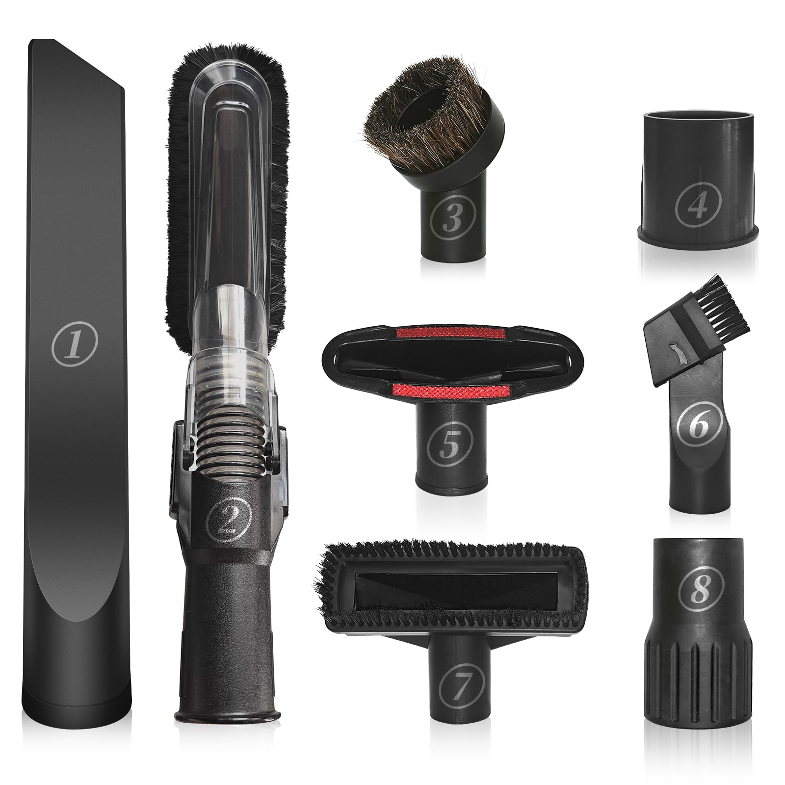 Photo 1 of D-Baiwade-J 8-Piece Vacuum Brush Attachment Kit