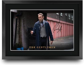 HWC Trading The Gentelmen Scene 1 Gifts Printed Signed Autograph Picture for Movie Memorabilia Fans - 16" x 12" Framed