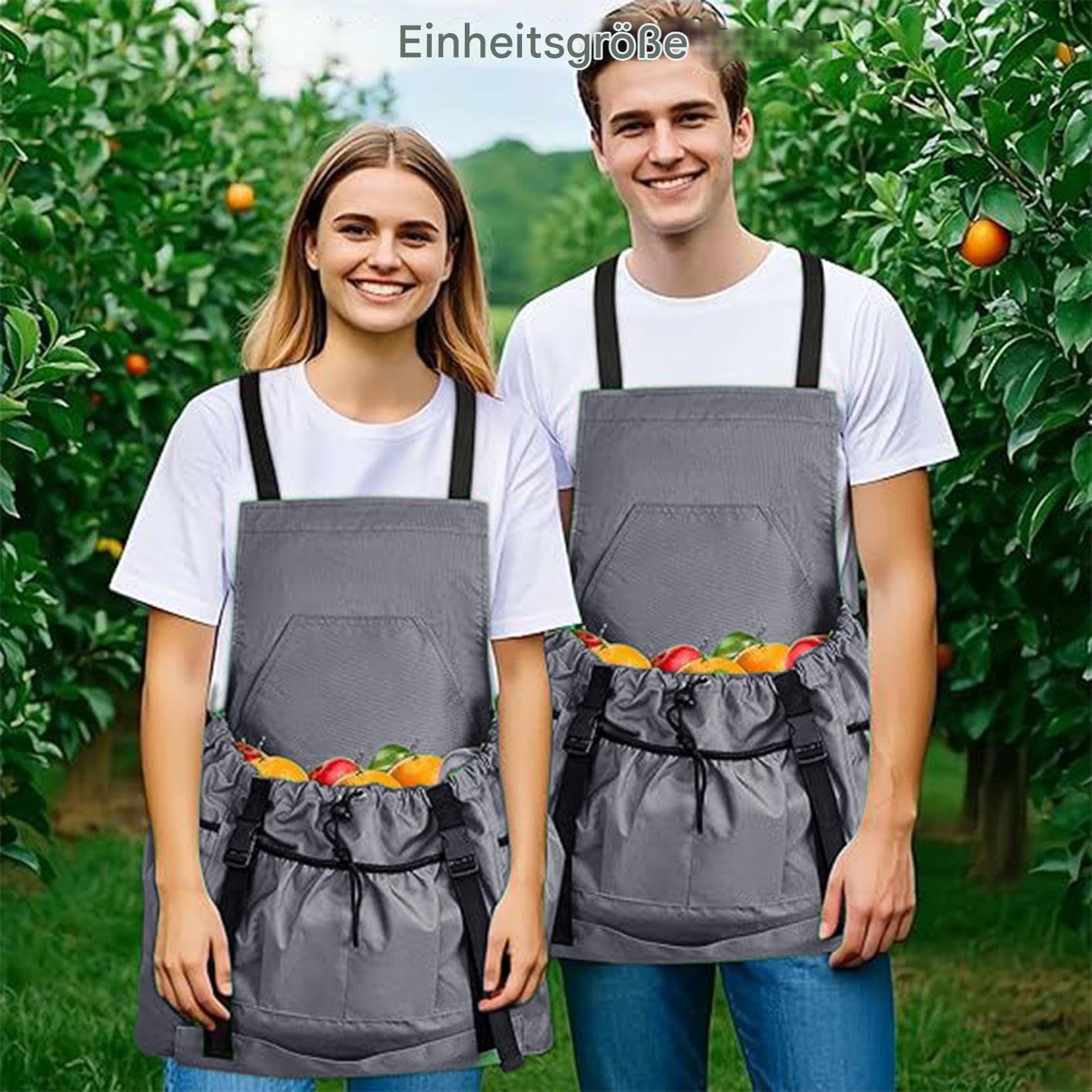 Grembiule da giardino Camice Impermeabile Regolabile Da Lavoro | Grembiule Per La Raccolta per lavoro grigliate barbecue Chef cucina donna uomo prato e patio giardino esterno