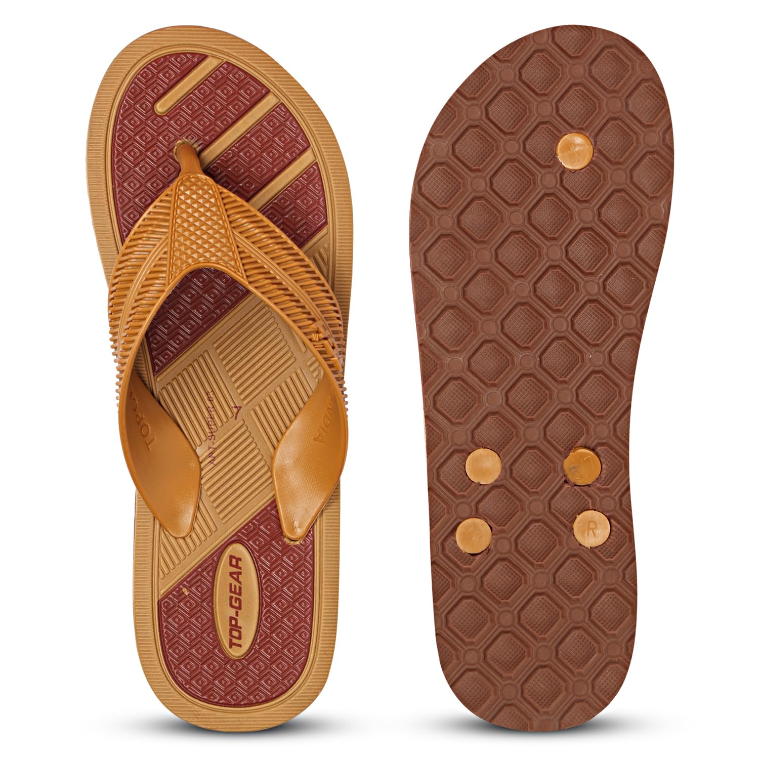 SPR3 Stylish Lightweight Comfortable Waterproof Ragular Use Hawai Chappal For Men (TAN/BRN, UK Footwear Size System, Adult, Men, Numeric, Narrow, 7) (B0DGD6LKRQ) Amazon Price History, Amazon Price Tracker
