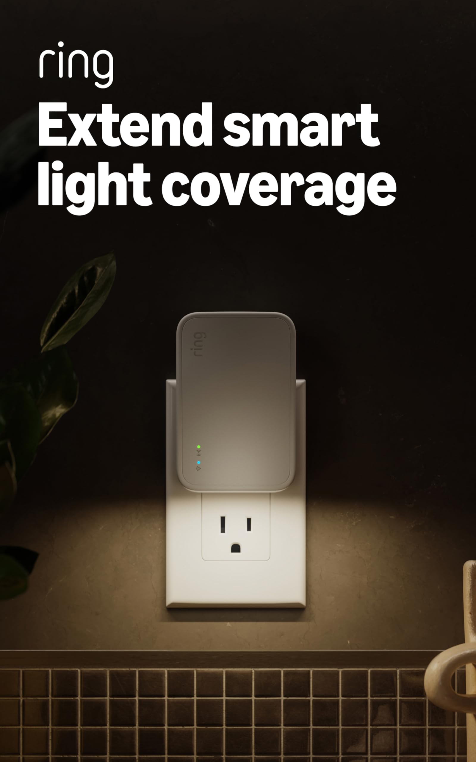 Ring Bridge Newest Model Wider coverage for Ring smart lights and compatible devices