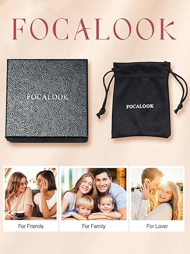 Miniatura 7 de FOCALOOK Anillo giratorio de plata de ley 925 para la ansiedad para mujeres en relieve, mal de ojocelta, anti estrés, anillo giratorio tamaño 5-12