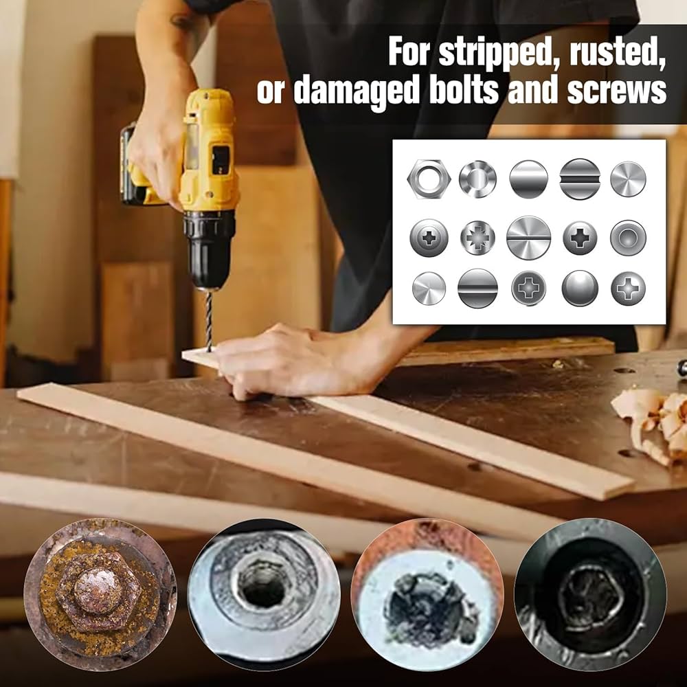 Amazon.co.jp: LEONTOOL 逆タップ なめたネジはずし ネジ外し