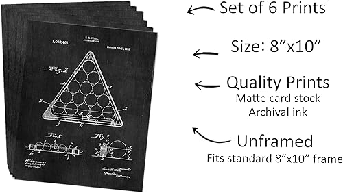 Miniatura 3 de Juego de 6 impresiones artísticas de pizarra con patentes de tambores (8 x 10), regalos para un baterista, póster de percusionista, decoración de