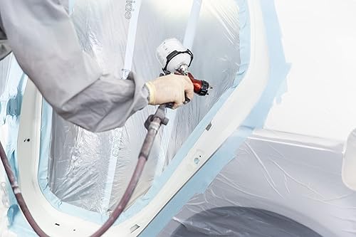 Miniatura 5 de FrogTape 105328 - Cinta adhesiva de grado de rendimiento de temperatura moderada, color azul claro, 250 unidades, 1.417 in x 180.4 ft, 4 rollos por