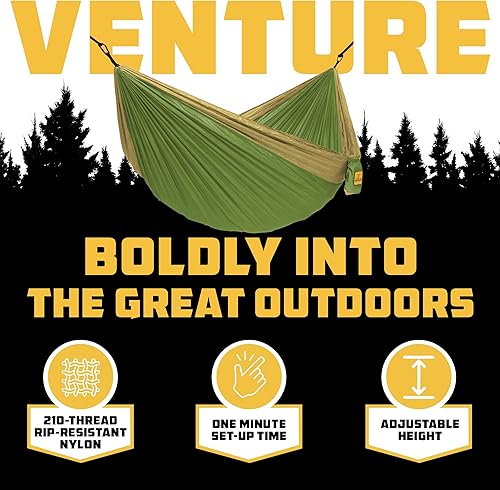 Miniatura 12 de Wise Owl Outfitters Hamaca de camping – Hamaca portátil de 500 libras con correas de árbol – viajes, mochileros, senderismo, equipo de campamento al