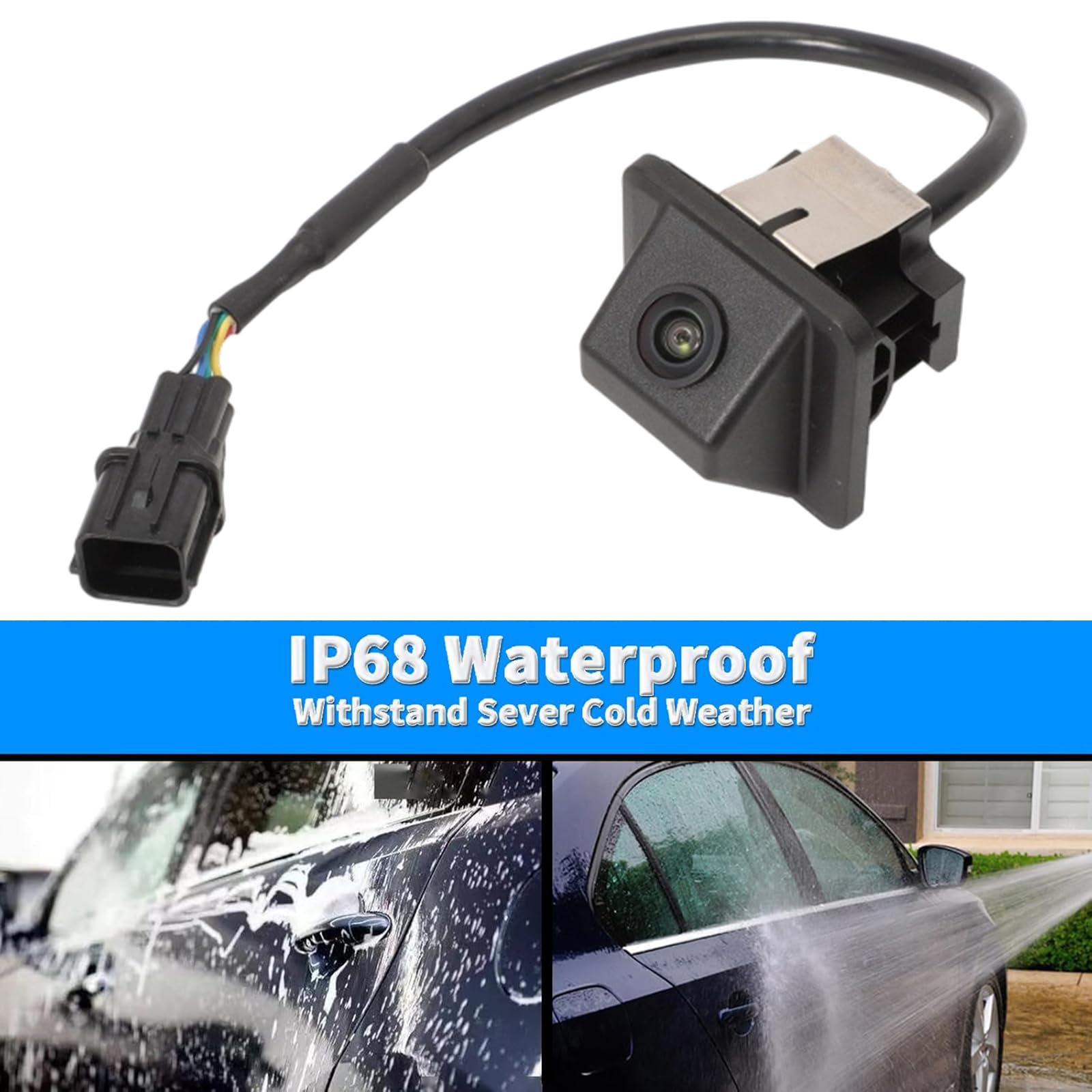 PURPLELILY 957503X410 95750-3X410 für Coupe 2014 Rückfahrkamera 6 Pin Auxiliary Rearview Camera Ersatz Zubehör Auto