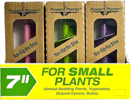 Miniatura 5 de Power Planter Taladro de bombilla y herramienta para plantas de cama, broca de taladro de jardín de 3 x 7 pulgadas con accionamiento hexagonal