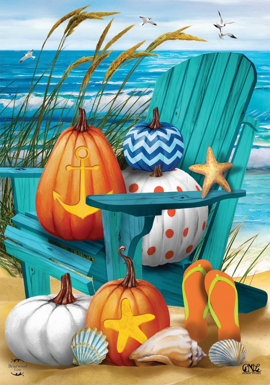 Back to School Fall Burlap House Flag 28" x 40" Briarwood Lane